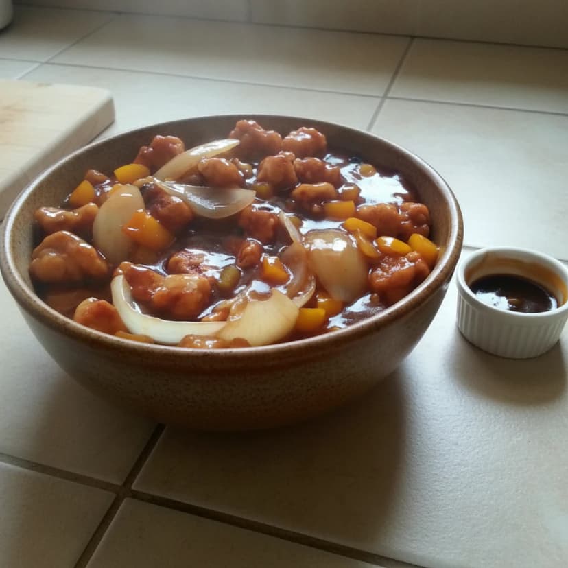 Lombo de Porco Agridoce com Abacaxi