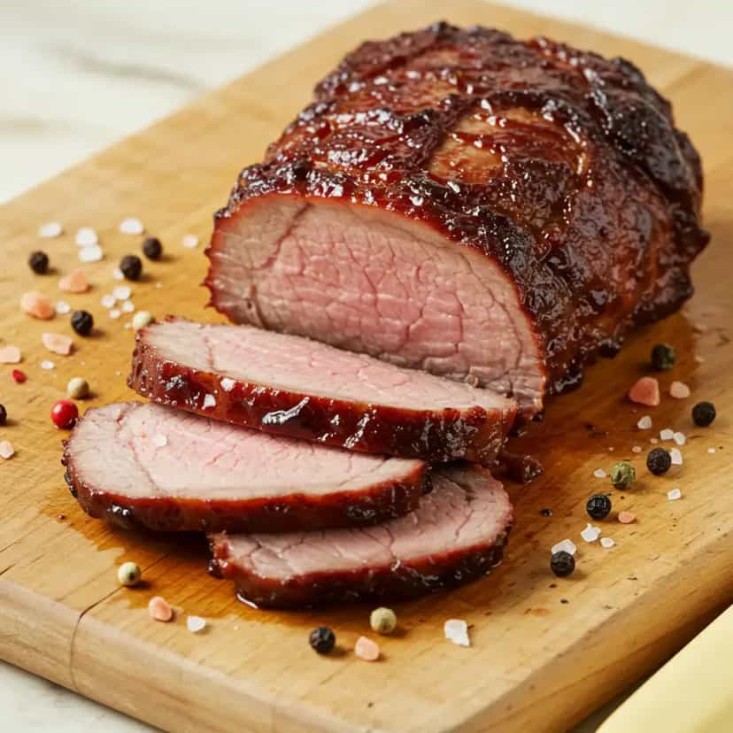 Foto deliciosa de Lombo de Porco ao Molho Barbecue Caseiro pronta para servir - Carnes & Frango