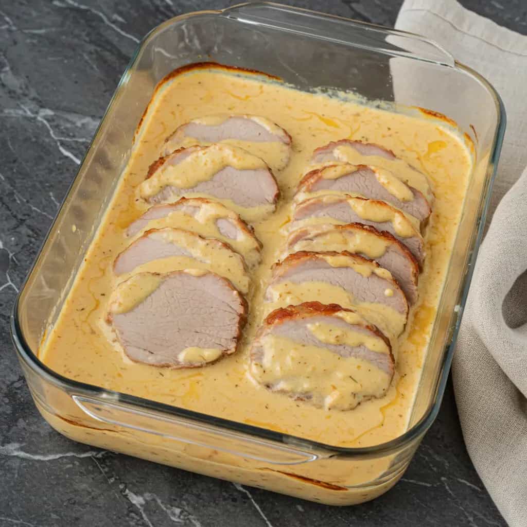 Lombo Suíno Gratinado ao Creme