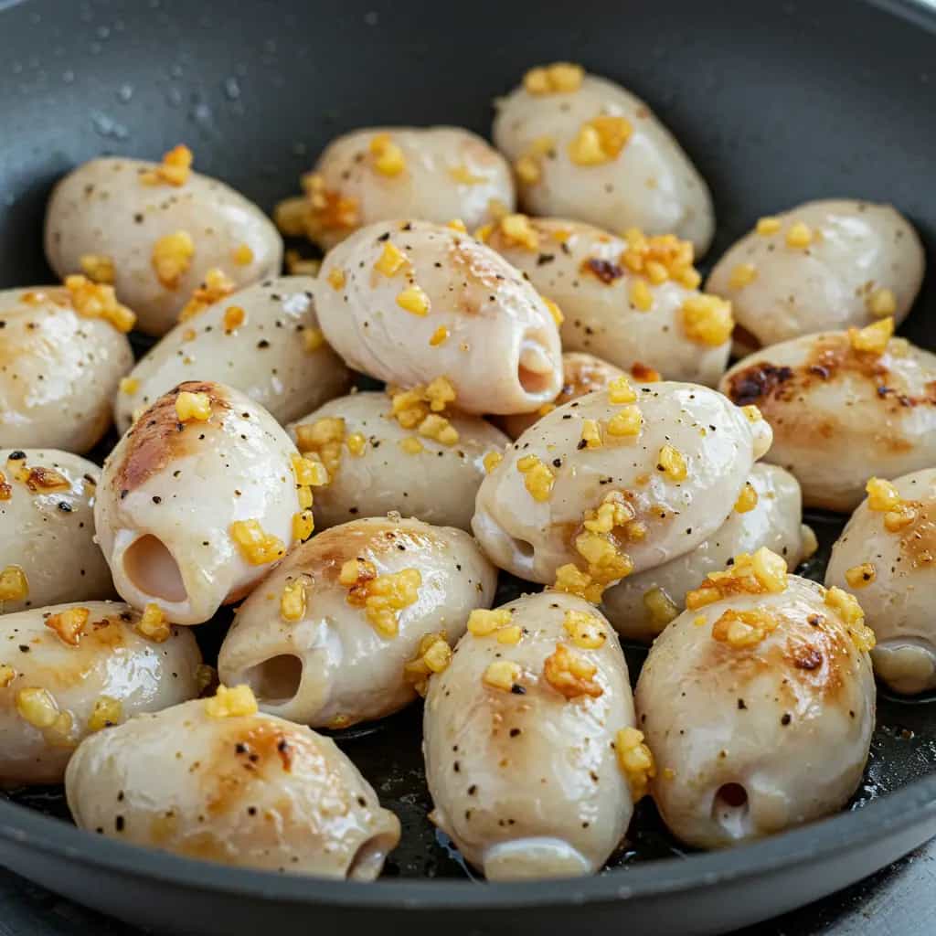 Lulas Grelhadas com Alho e Vinho