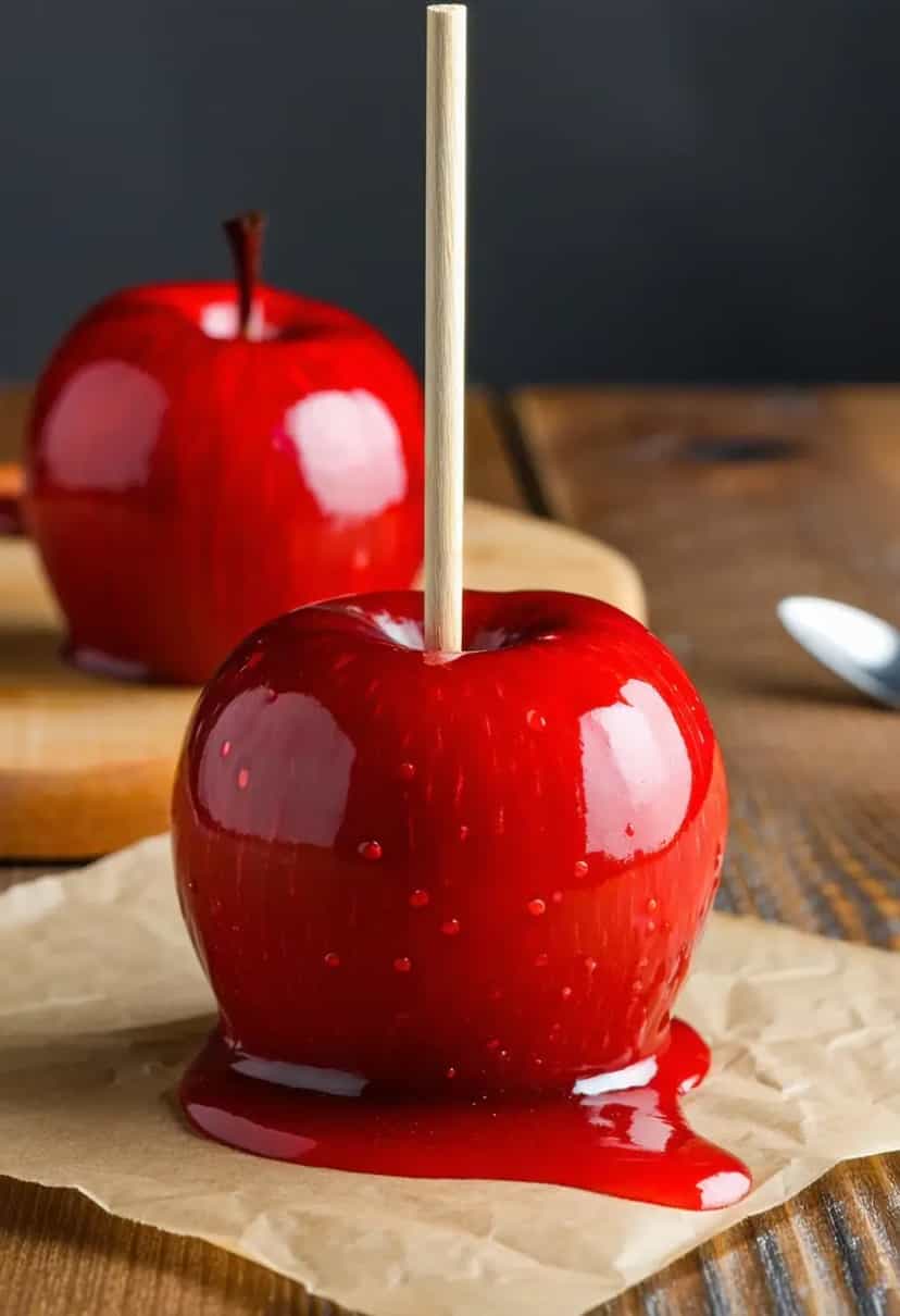 Foto deliciosa de Maçã do Amor Tradicional pronta para servir - Outras Receitas