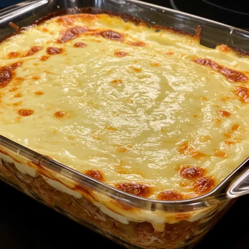 Foto deliciosa de Macarrão ao molho branco e vermelho pronta para servir - Massas & Macarrão