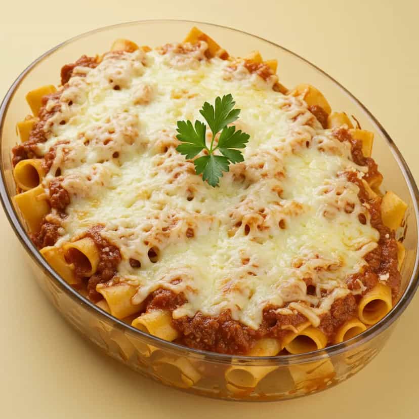 Foto deliciosa de Macarrão ao Molho de Tomate Caseiro com Carne Moída pronta para servir - Massas & Macarrão