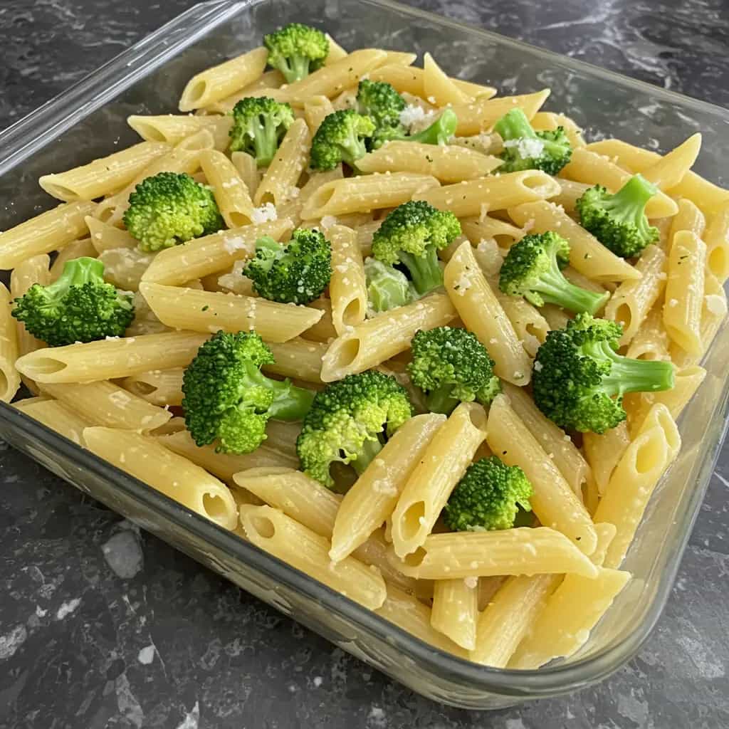 Macarrão com Brócolis e Molho Cremoso