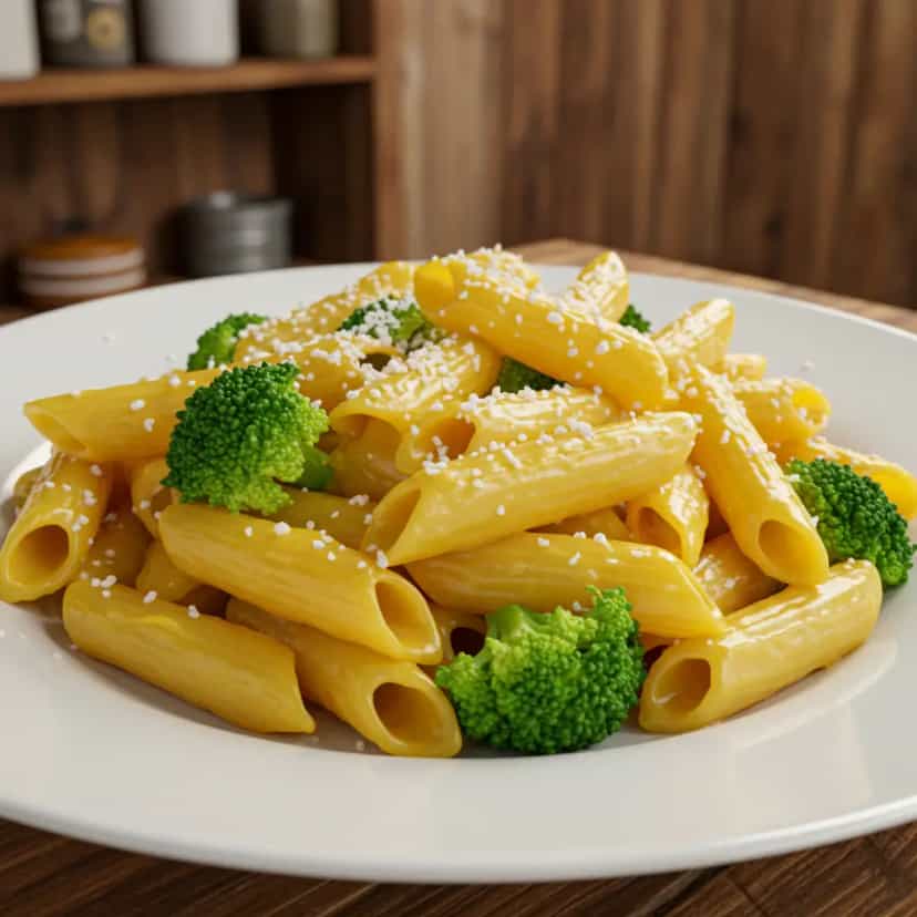 Foto deliciosa de Macarrão com brócolis e requeijão (a sua escolha) pronta para servir - Massas & Macarrão