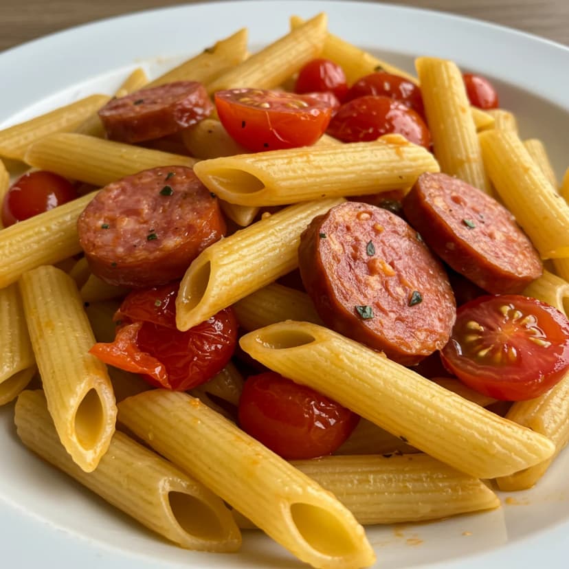 Macarrão com Calabresa na Panela de Pressão