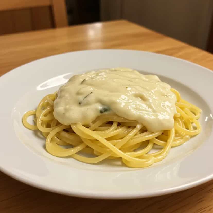 Foto deliciosa de Macarrão Cremoso ao Molho de Tomate e Requeijão pronta para servir - Massas & Macarrão