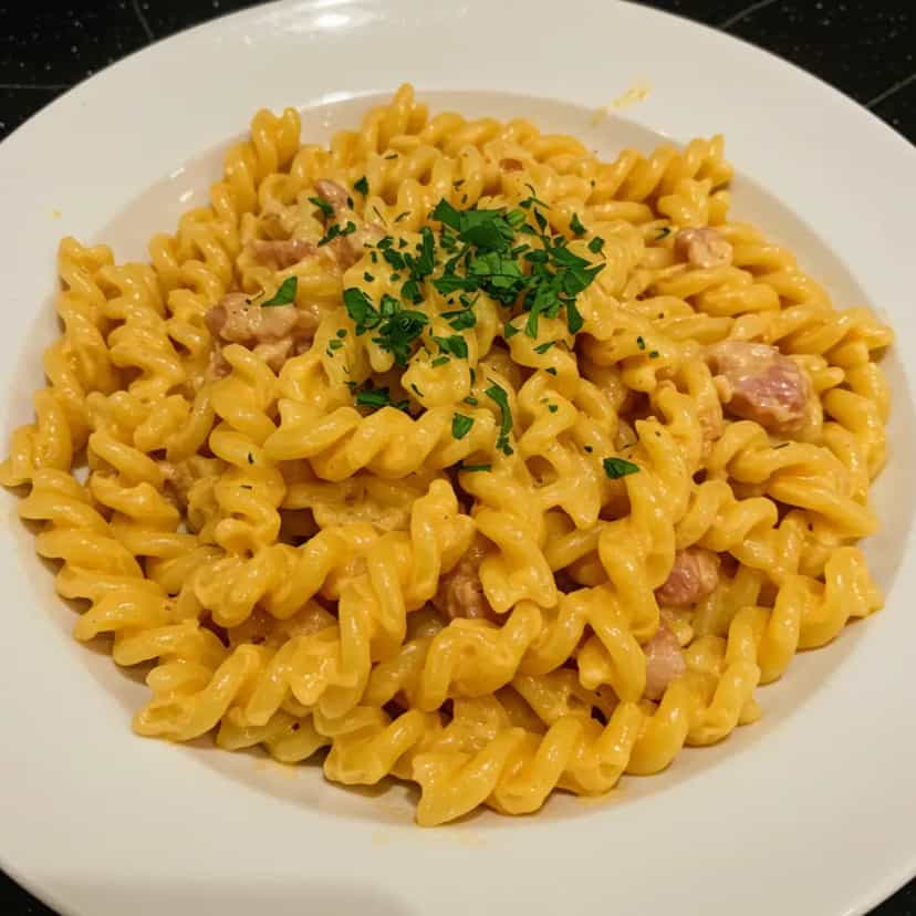 Foto deliciosa de Macarrão de panela de pressão bem simples pronta para servir - Outras Receitas