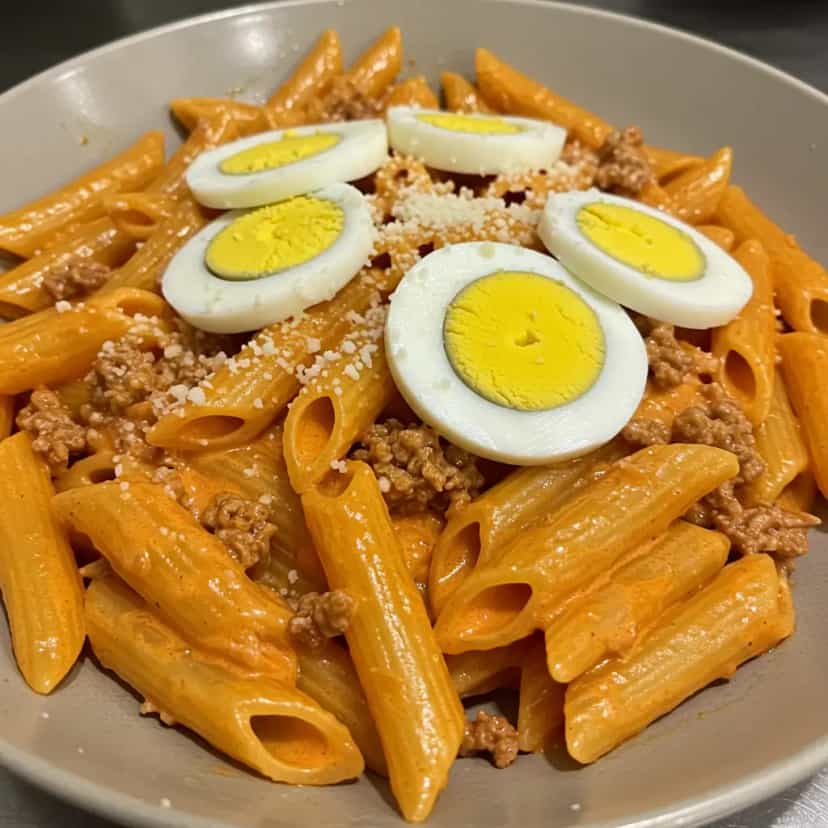 Foto deliciosa de Macarrão na Panela de Pressão pronta para servir - Outras Receitas