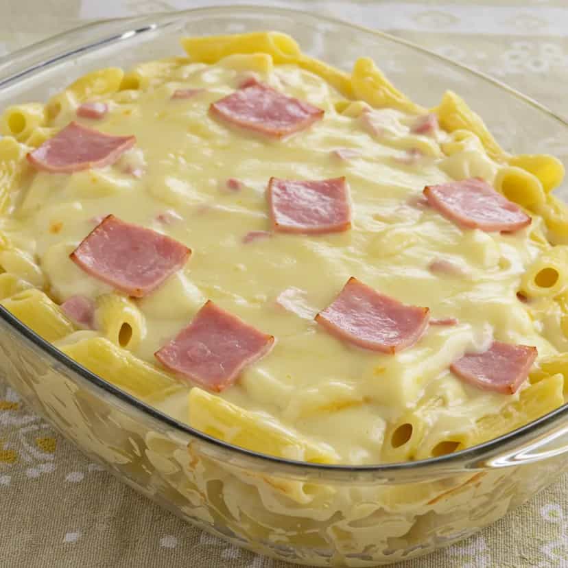 Foto deliciosa de Macarrão Penne ao Molho Branco Cremoso pronta para servir - Outras Receitas