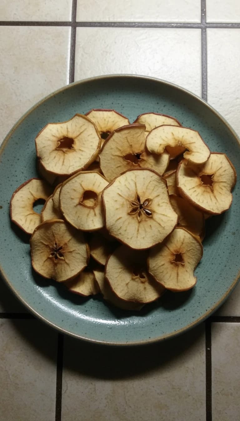 Maçãs Desidratadas com Canela