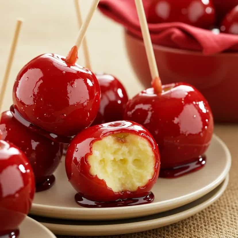 Foto deliciosa de Maçãs do Amor: Receita Tradicional pronta para servir - Outras Receitas