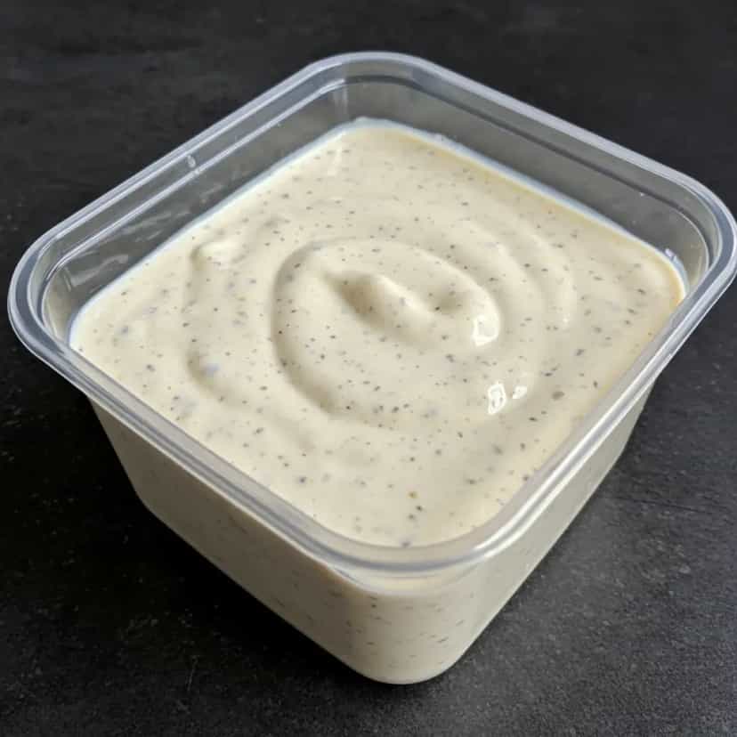 Foto deliciosa de Maionese de Leite com Alho para Churrasco pronta para servir - Pastas & Patês