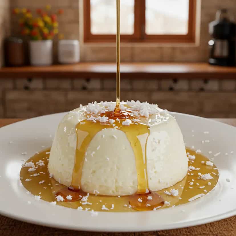Foto deliciosa de Manjar branco pronta para servir - Pudins & Cremes