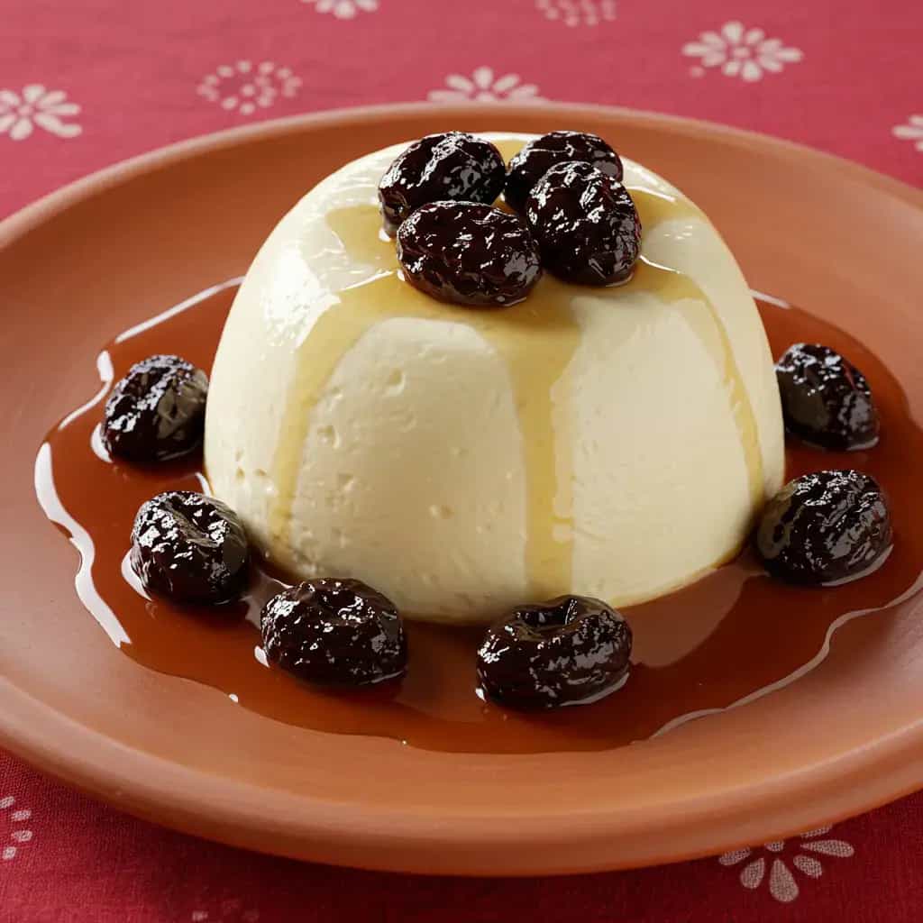 Manjar de Coco com Ameixa Preta