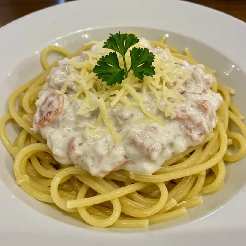 Foto deliciosa de Massa à carbonara pronta para servir - Massas & Macarrão