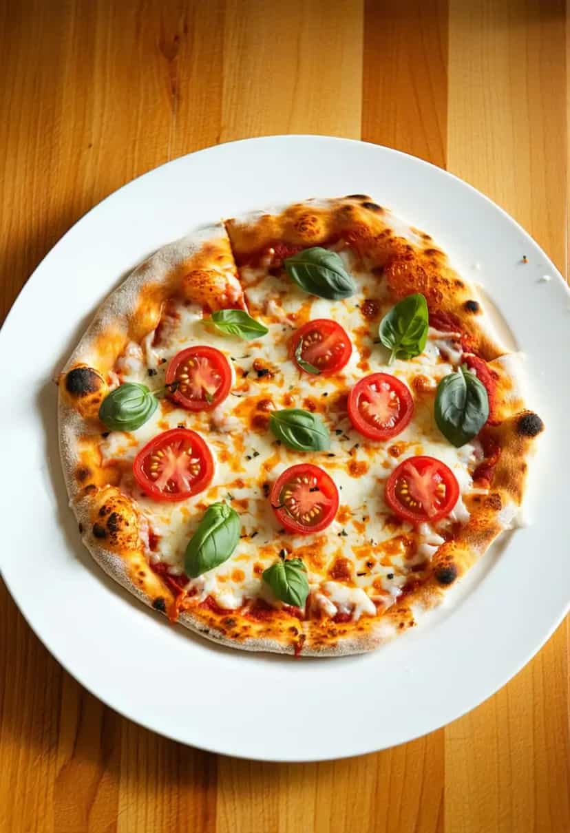 Foto deliciosa de Massa de Pizza Sem Glúten pronta para servir - Sem Glúten