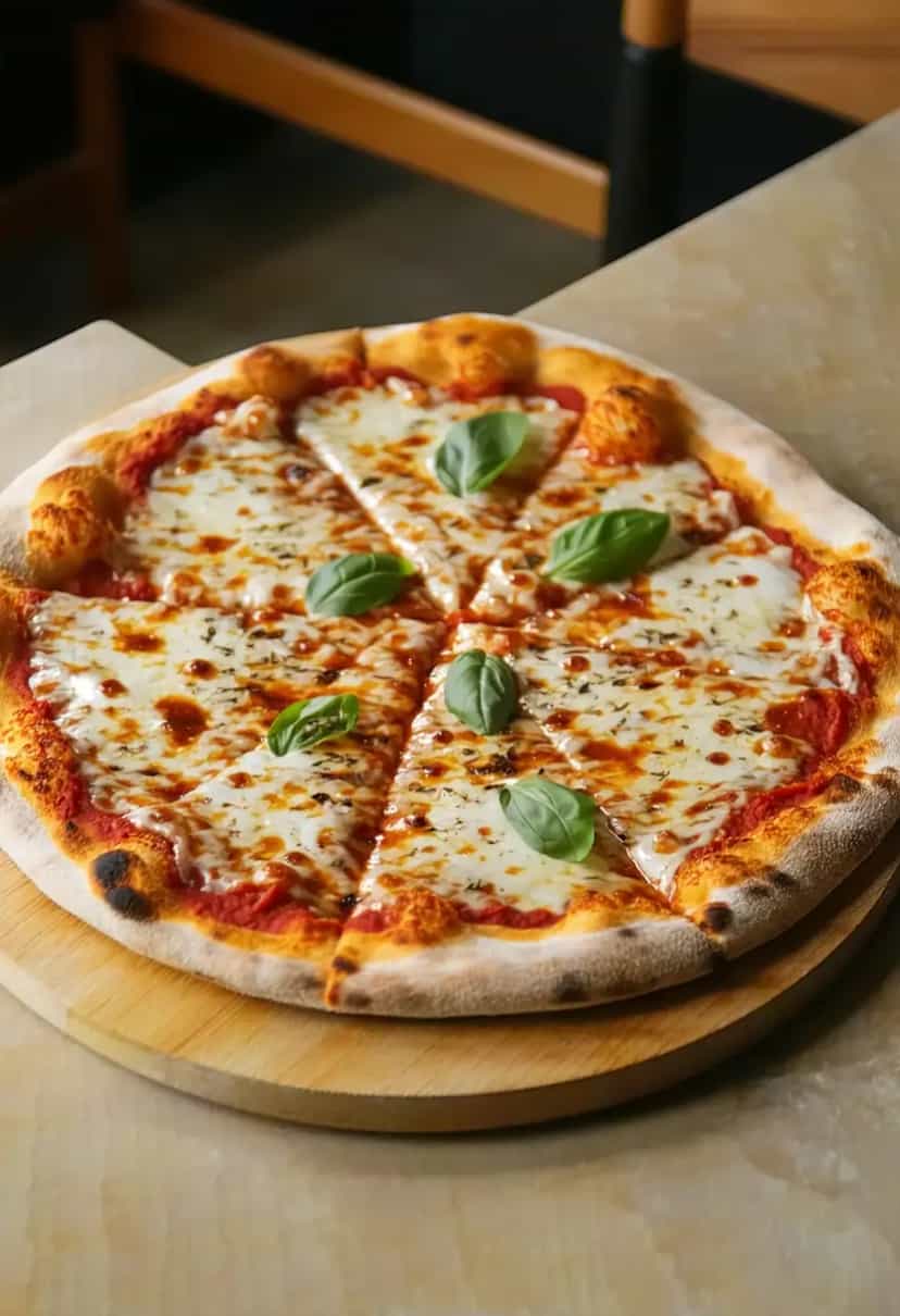 Foto deliciosa de Massa de Pizza Tradicional pronta para servir - Pizzas & Salgados