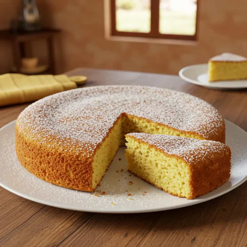 Foto deliciosa de Massa pão de ló simples pronta para servir - Bolos & Cupcakes