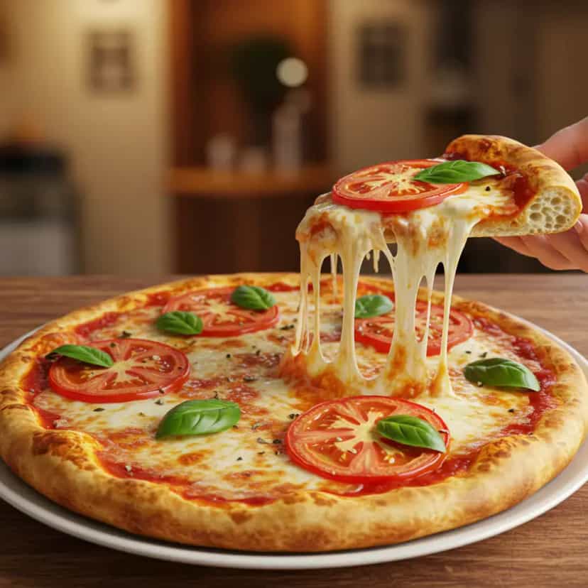 Foto deliciosa de Massa para pizza rápida e fofa pronta para servir - Outras Receitas