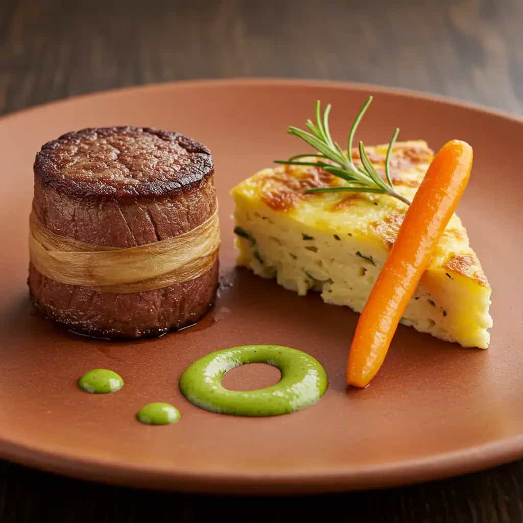 Medalhões de Filé Mignon Gratinados com Champignon