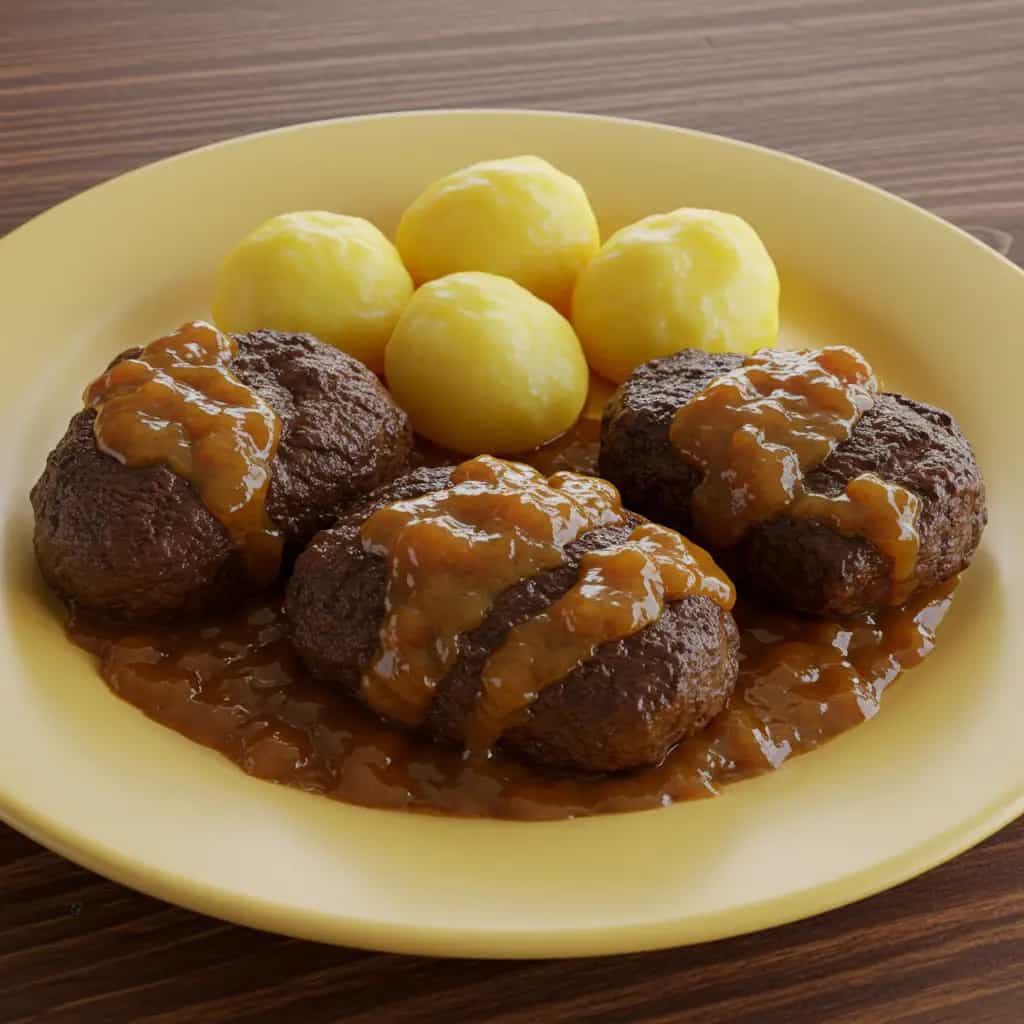 Medalhões de Rabada com Marmelada de Agrião