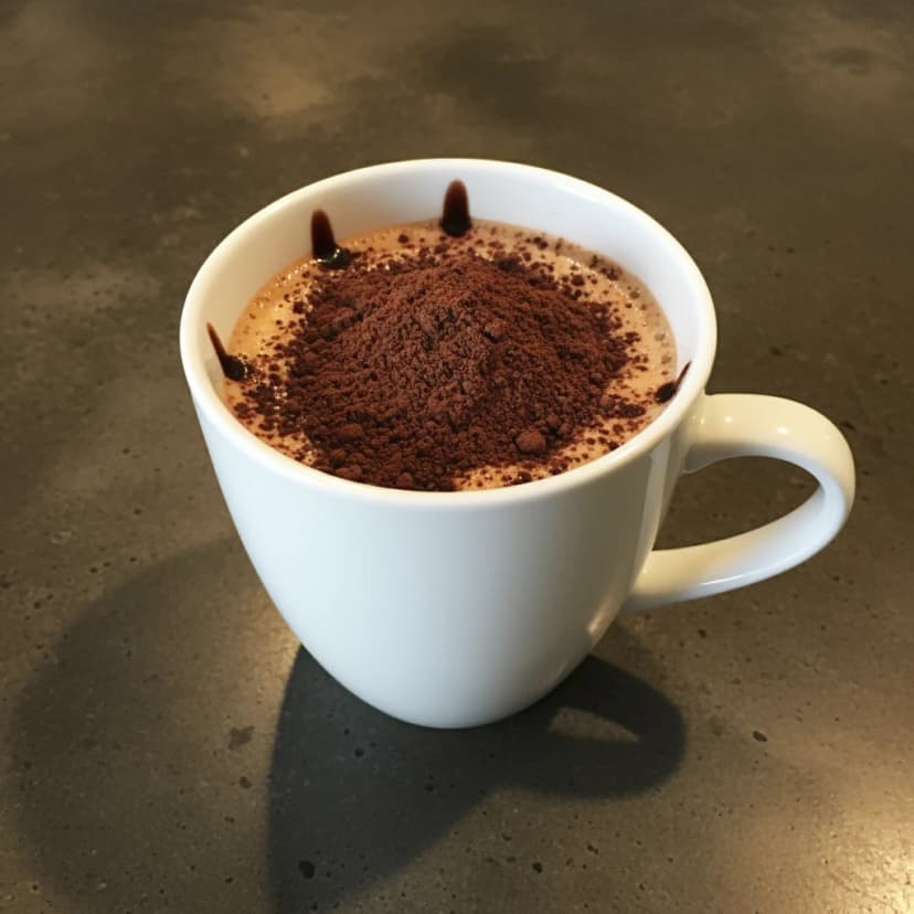 Foto deliciosa de Milk Shake Cremoso de Achocolatado Crocante com Amendoim pronta para servir