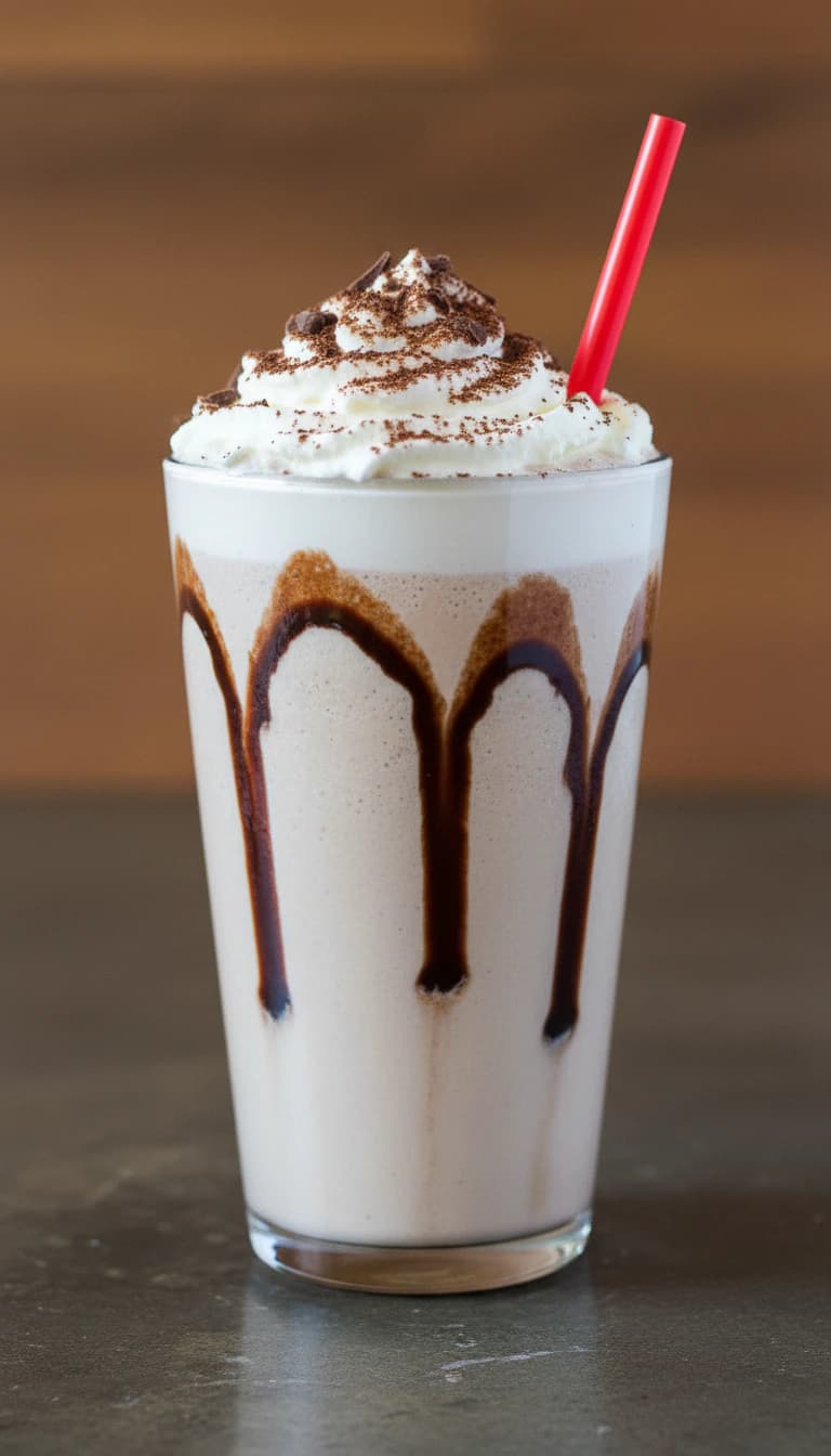 Foto deliciosa de Milk Shake de Chocolate Cremoso pronta para servir