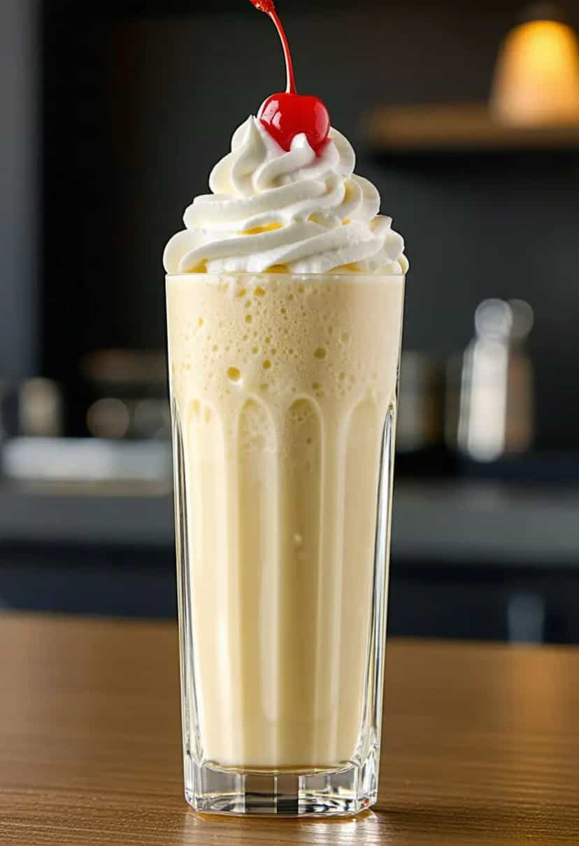 Foto deliciosa de Milkshake de Abacaxi pronta para servir - Milkshakes