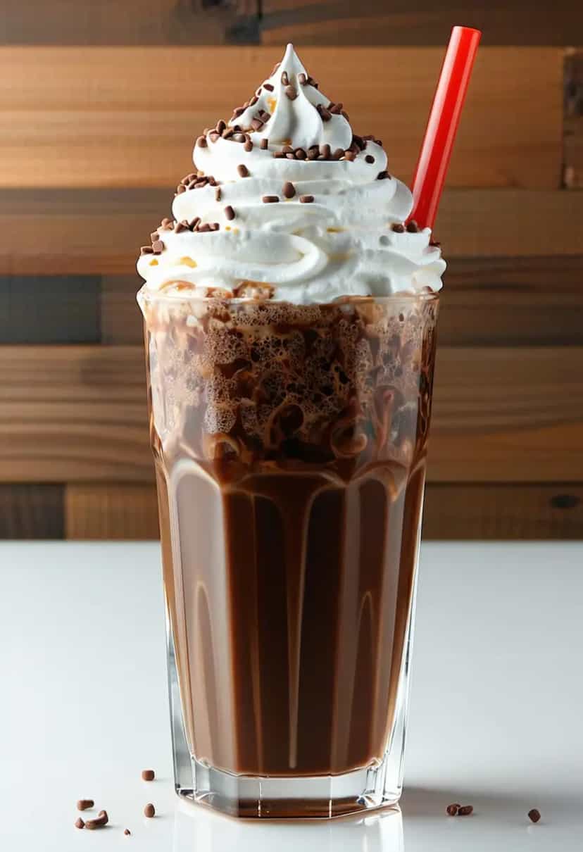 Foto deliciosa de Milkshake de Nutella pronta para servir - Milkshakes