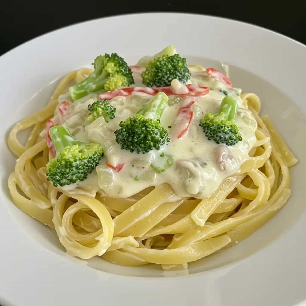 Molho branco com brócolis