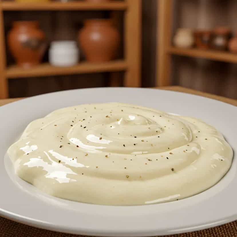 Foto deliciosa de Molho Branco com Requeijão pronta para servir - Massas & Macarrão