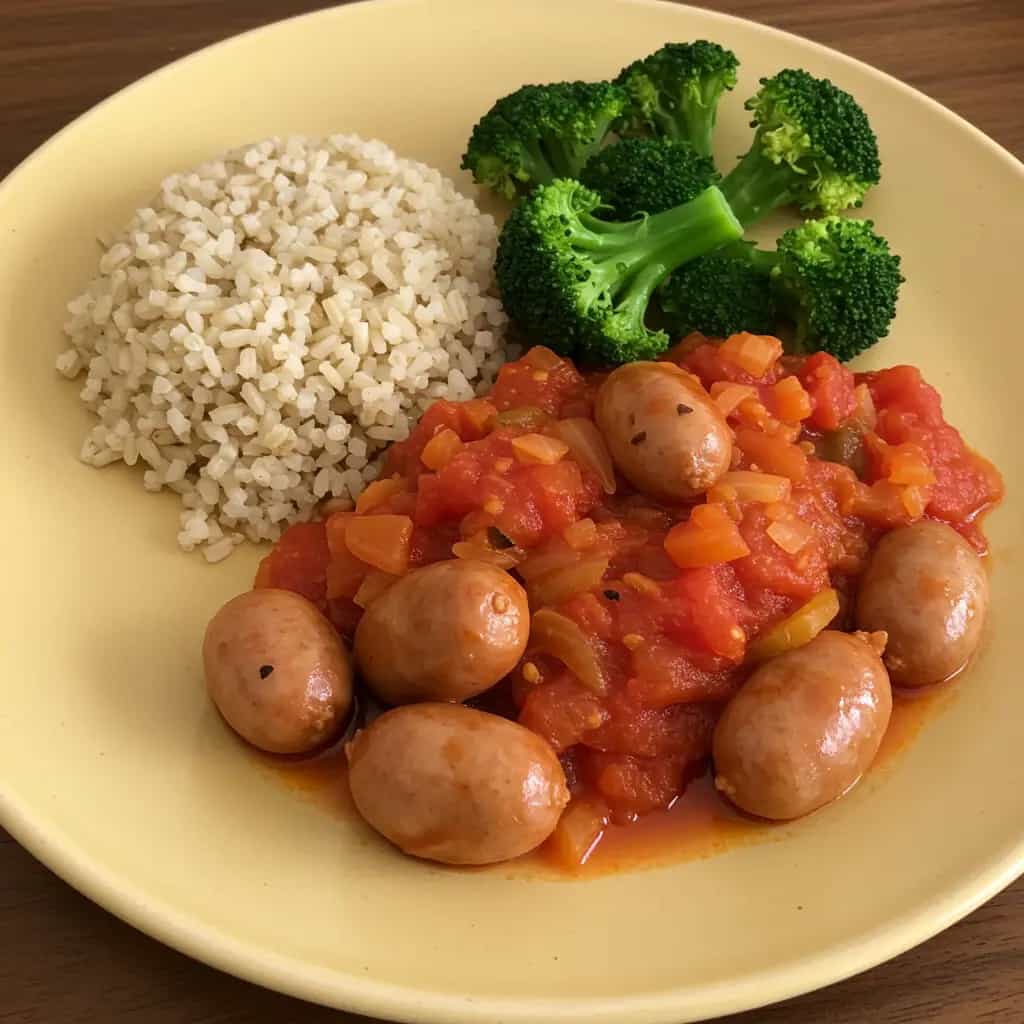 Molho de Tomate Caseiro com Salsicha