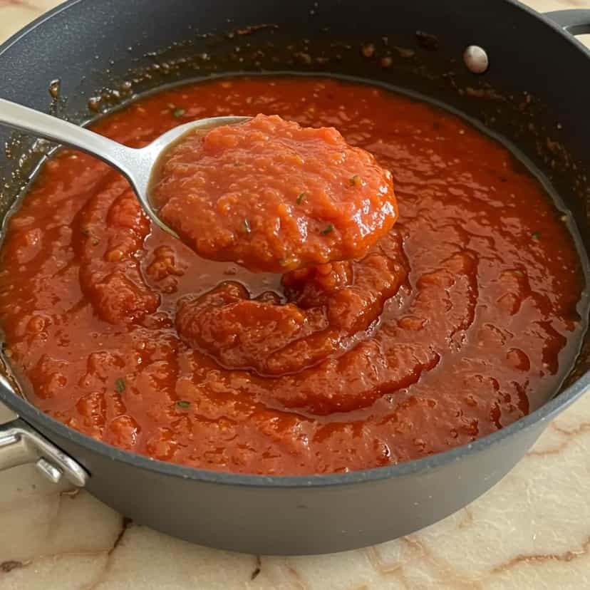 Foto deliciosa de Molho de Tomate Caseiro Simples e Rápido pronta para servir - Outras Receitas