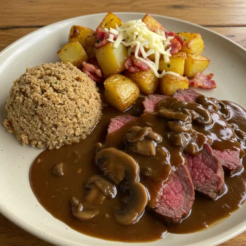 Foto deliciosa de Molho Madeira para Carnes pronta para servir - Carnes & Frango