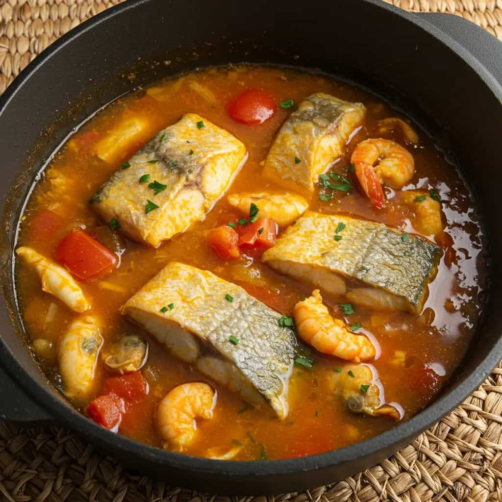 Moqueca de Peixe com Pirão