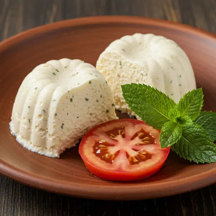 Foto deliciosa de Mousse de Frango cremoso com Uvas Passas pronta para servir - Carnes & Frango