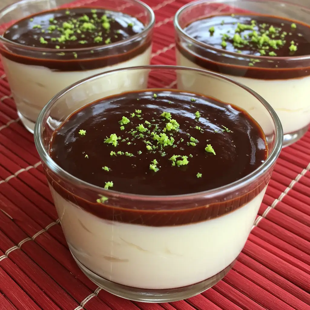 Mousse de Limão com Cobertura de Chocolate