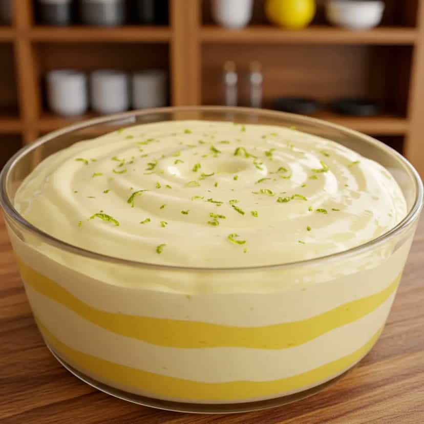 Foto deliciosa de Mousse de limão prático pronta para servir - Doces Gelados & Sorvetes