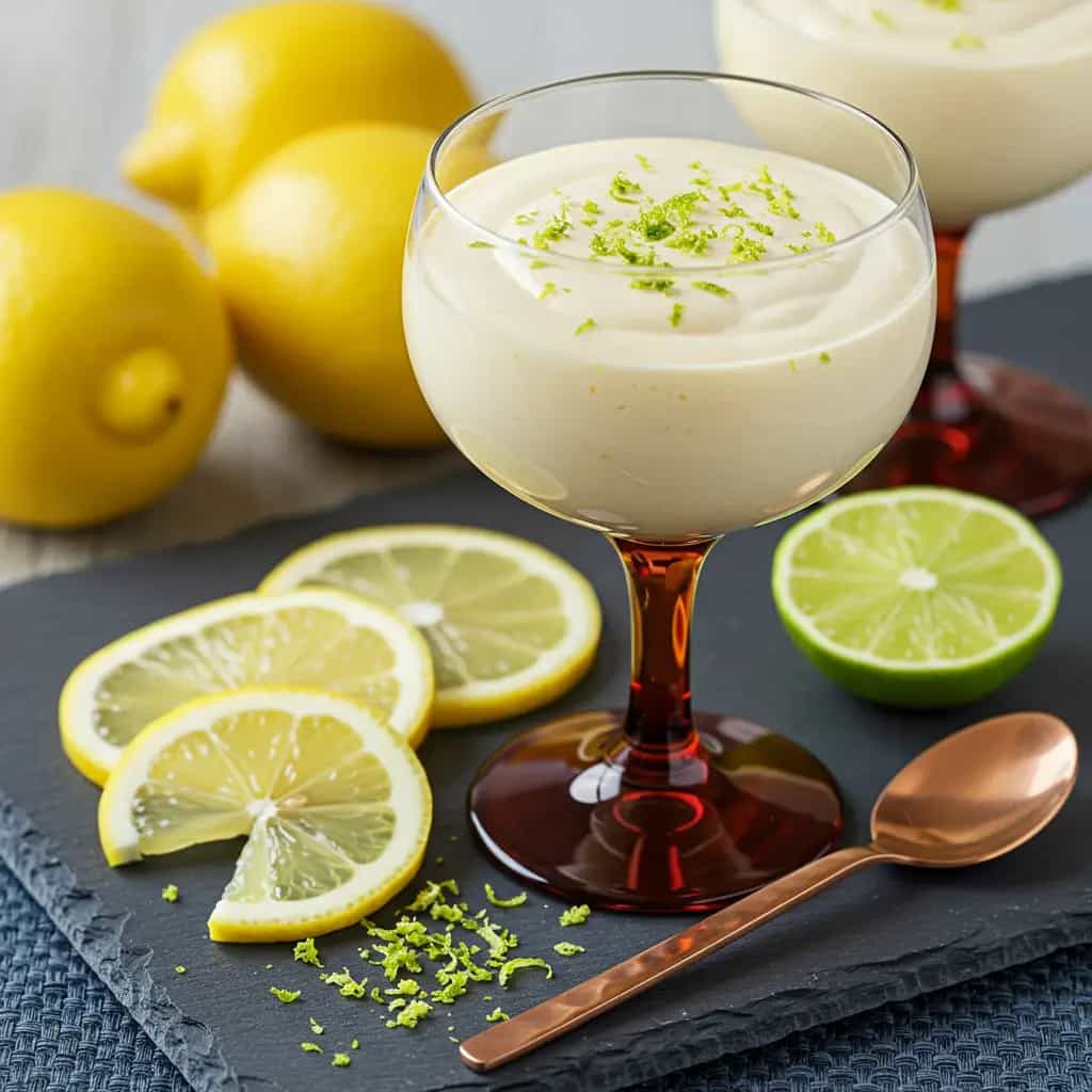 Mousse Vegana de Limão com Castanha de Caju