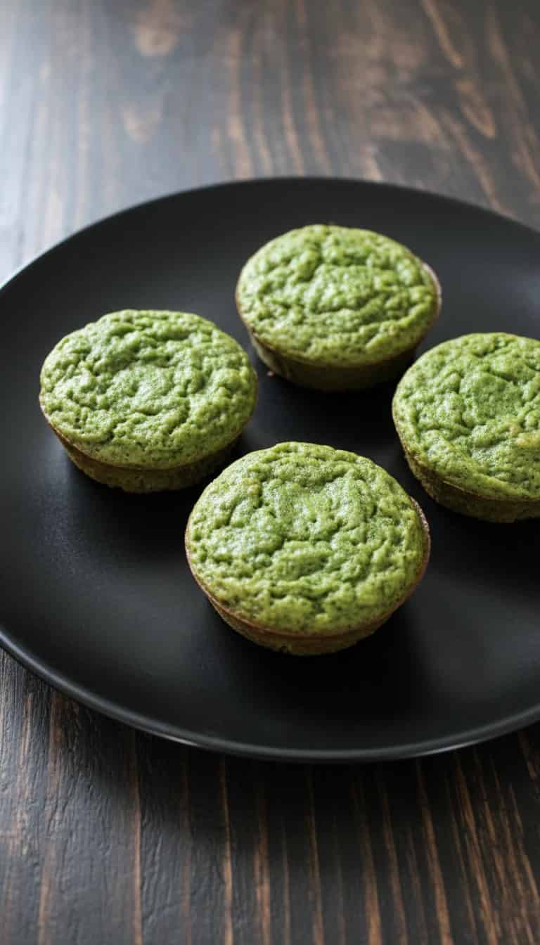 Muffin Proteico de Espinafre sem Glúten