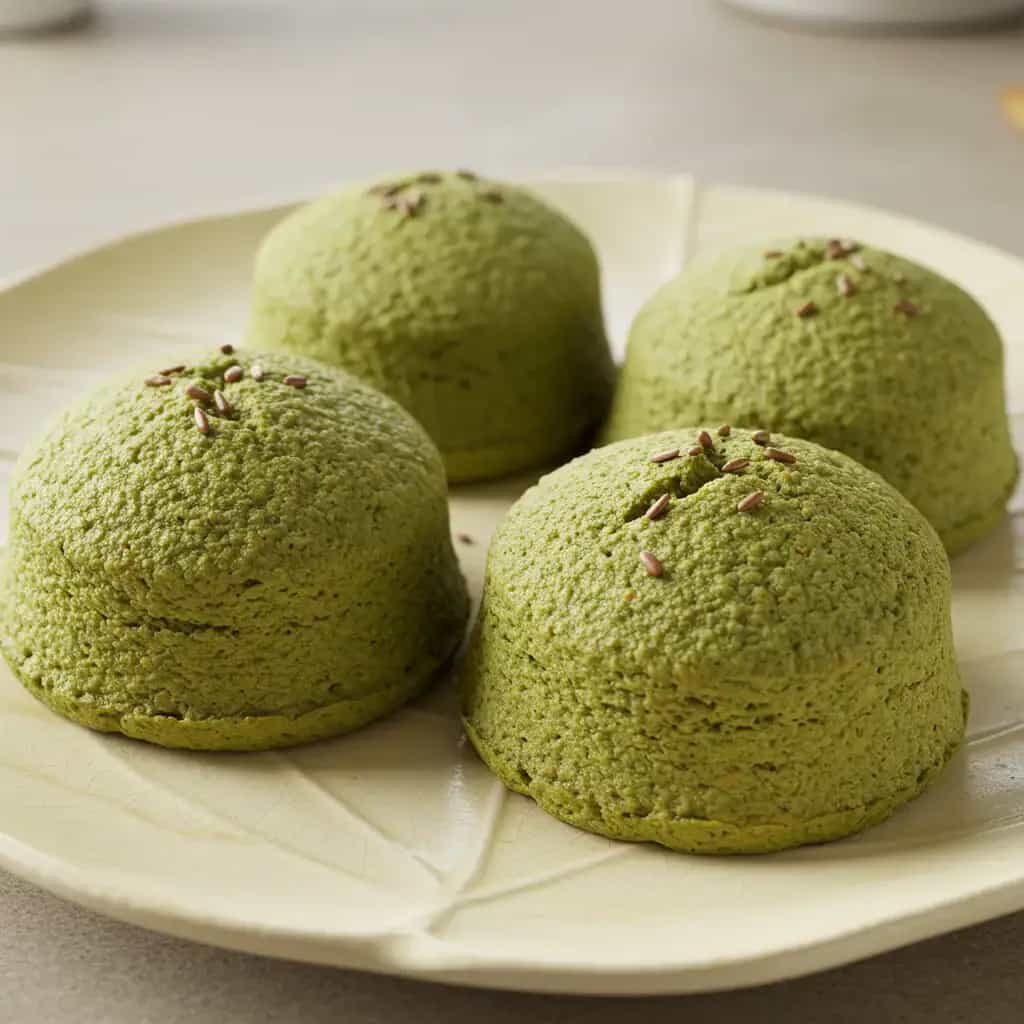 Muffins Integrais de Espinafre e Queijo Mussarela