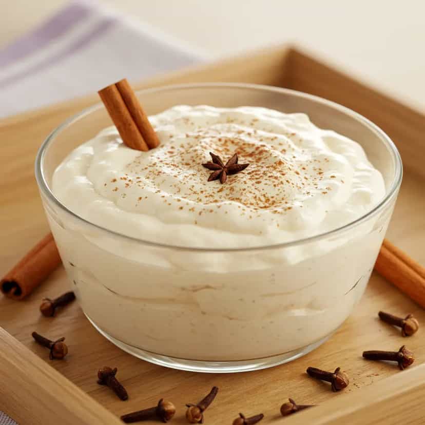 Foto deliciosa de Mungunzá Cremoso: Receita Tradicional pronta para servir - Pudins & Cremes