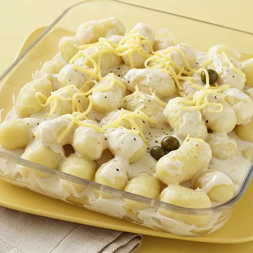 Nhoque de Batata com Molho Cremoso de Queijos