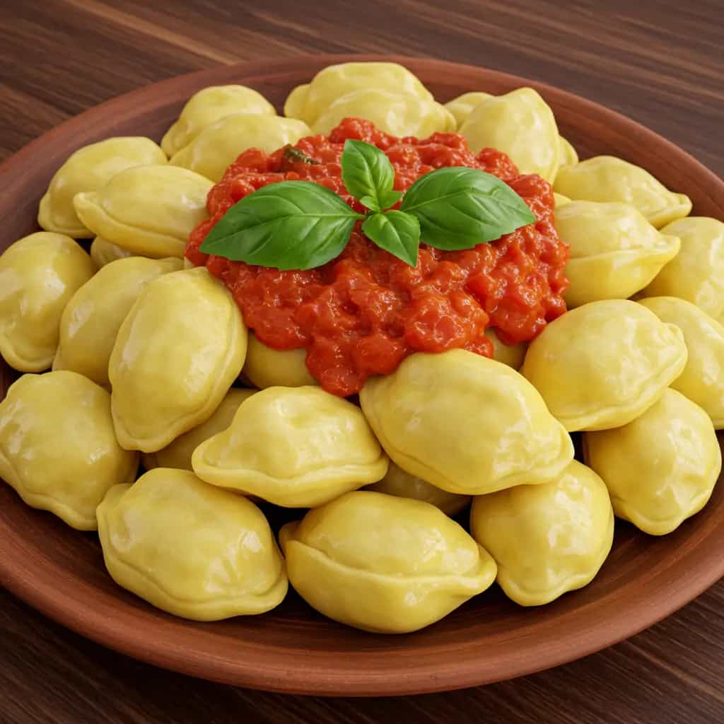 Nhoque de Batata-salsa com Molho de Tomate Mediterrâneo