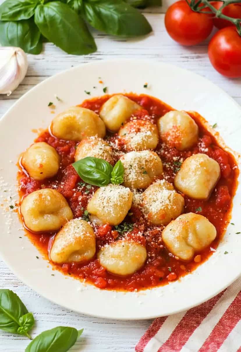 Foto deliciosa de Nhoque de Batata pronta para servir - Massas & Macarrão