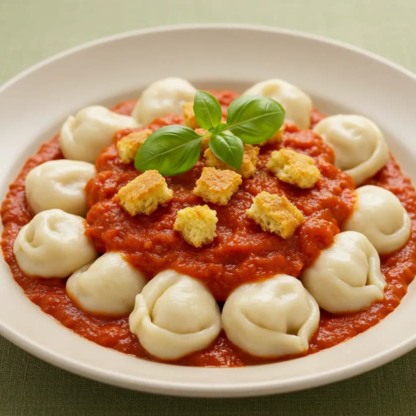 Nhoque de Mandioca com Ragu de Carne-Seca e Queijo Coalho