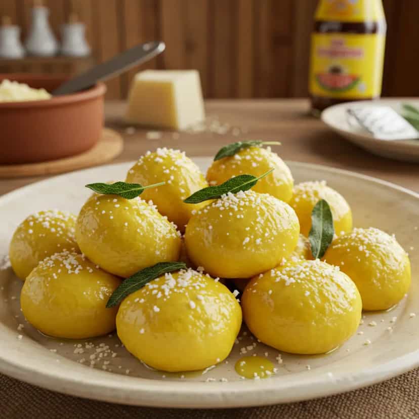 Foto deliciosa de Nhoque de mandioquinha pronta para servir - Massas & Macarrão