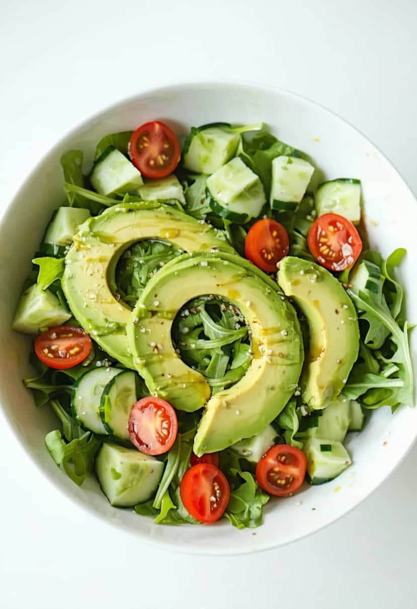 Foto deliciosa de Salada de Abacate Sem Cozimento pronta para servir - Outras Receitas