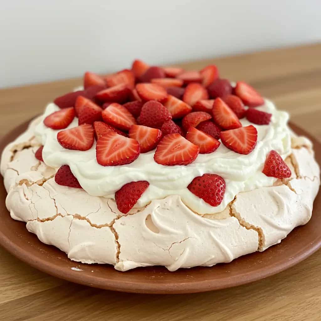 Nuvem de Morangos com Suspiro